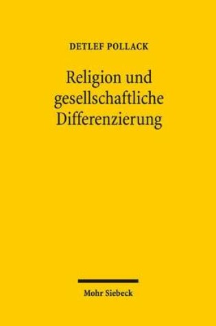 Cover of Religion und gesellschaftliche Differenzierung