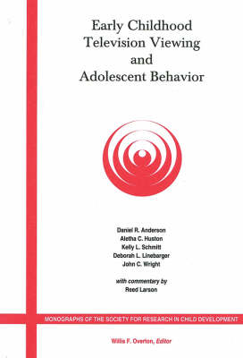 Book cover for Early Childhood Television Viewing and Adolescent Behavior, Volume 66, Number 1