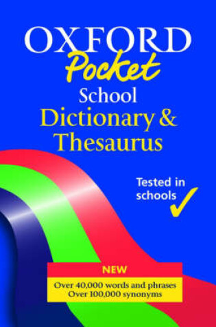 Cover of Pocket School Dictionary and Thesaurus Combined