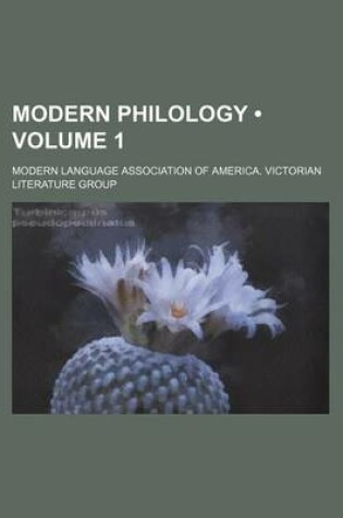 Cover of Modern Philology (Volume 1 )