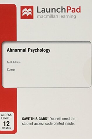 Cover of LaunchPad for Abnormal Psychology (12 Month Access Card)