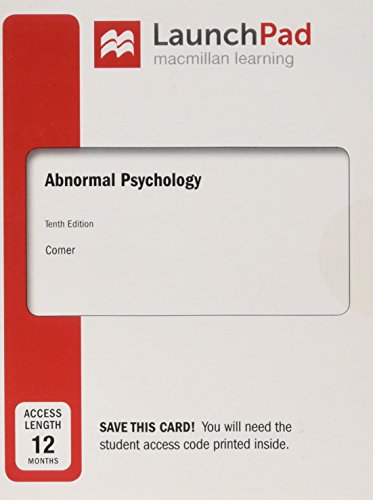 Book cover for LaunchPad for Abnormal Psychology (12 Month Access Card)