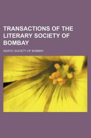 Cover of Transactions of the Literary Society of Bombay