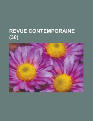 Book cover for Revue Contemporaine (30)