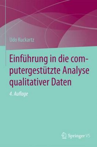 Cover of Einführung in die computergestützte Analyse qualitativer Daten