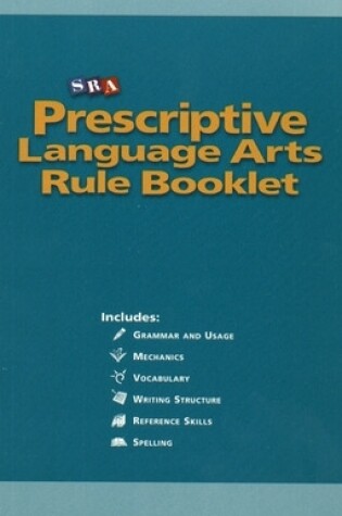 Cover of Prescriptive English, Language Arts Rule Booklet