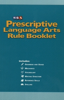 Cover of Prescriptive English, Language Arts Rule Booklet