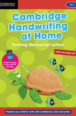 Cover of Cambridge Handwriting at Home: Forming Manuscript Letters
