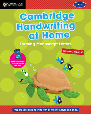 Book cover for Cambridge Handwriting at Home: Forming Manuscript Letters