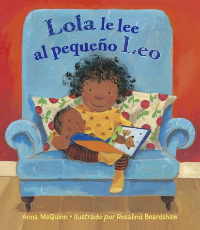 Book cover for Lola le lee al pequeño Leo