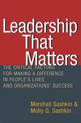 Cover of Leadership That Matters