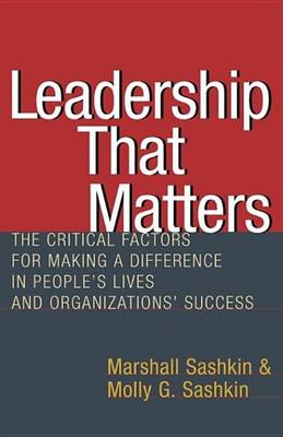 Book cover for Leadership That Matters