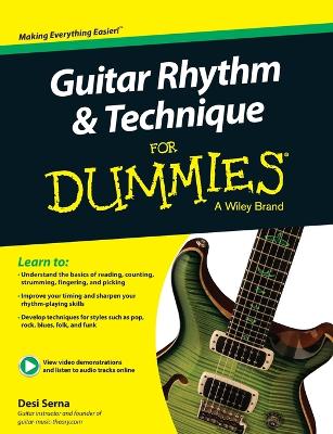 Book cover for Guitar Rhythm & Technique For Dummies