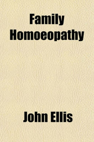 Cover of Family Homoeopathy