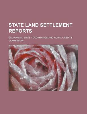 Book cover for State Land Settlement Reports