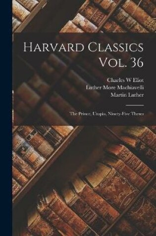 Cover of Harvard Classics Vol. 36