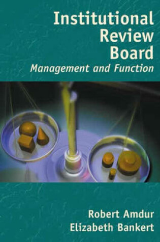 Cover of Institutional Review Board