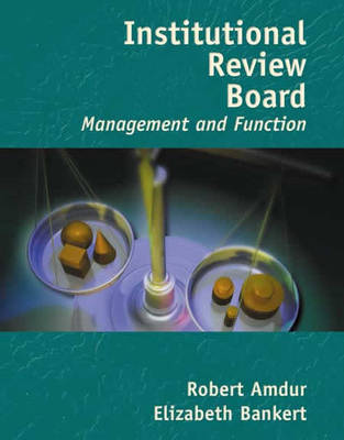 Book cover for Institutional Review Board