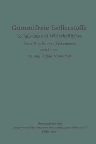 Cover of Gummifreie Isolierstoffe