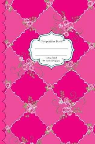 Cover of Rose Diamond Composition Book College Ruled