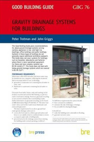 Cover of Gravity Drainage Systems for Buildings