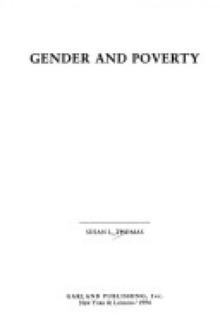 Cover of Gender and Poverty