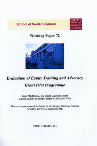 Cover of Evaluation of Equity Training and Advocacy Grant Pilot Programme