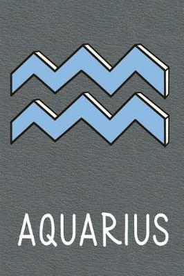 Book cover for Aquarius Zodiac Sign Notebook