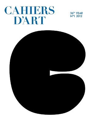 Book cover for Cahiers d’Art N°1, 2012