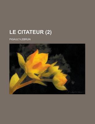 Book cover for Le Citateur (2)