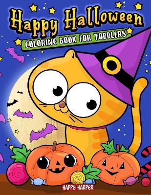 Book cover for Toddler Halloween Coloring Book