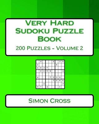 Cover of Very Hard Sudoku Puzzle Book Volume 2