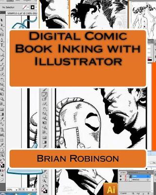 Book cover for Digital Comic Book Inking with Illustrator