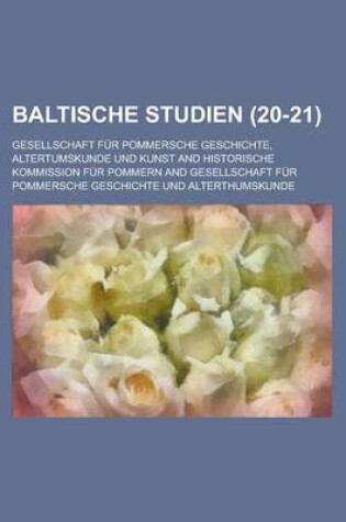 Cover of Baltische Studien (20-21)