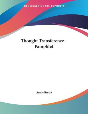 Book cover for Thought Transference - Pamphlet