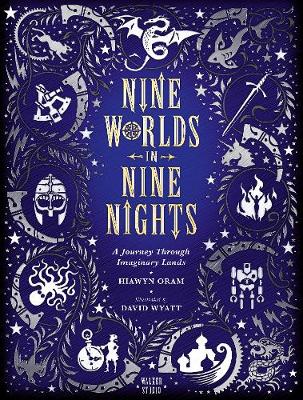 Book cover for Nine Worlds in Nine Nights: A Journey Through Imaginary Lands