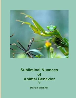 Book cover for Subliminal Nuances of Animal Behavior