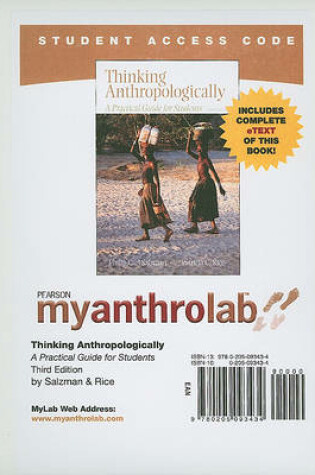 Cover of MyLab Anthropology with Pearson eText -- Standalone Access Card -- for Thinking Anthropologically