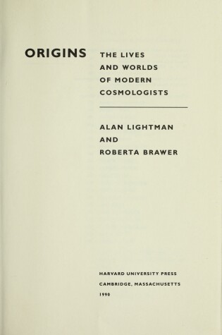 Cover of Origins