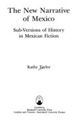 Cover of The New Narrative of Mexico