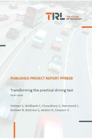 Cover of Transforming the practical driving test