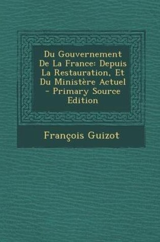 Cover of Du Gouvernement de La France