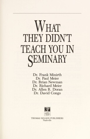 Book cover for What They Didn't Teach You in Seminary