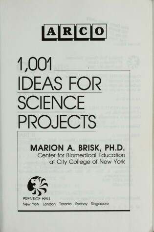 Cover of 1001 Ideas Science Projects