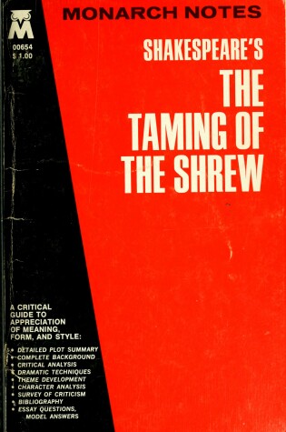 Cover of Taming of the Shrew