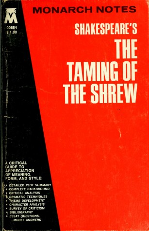 Book cover for Taming of the Shrew