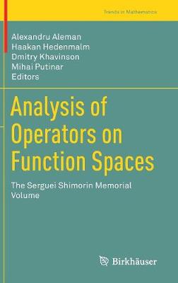 Cover of Analysis of Operators on Function Spaces