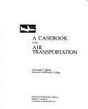 Book cover for A Casebook for Air Transportation