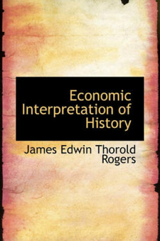 Cover of Economic Interpretation of History