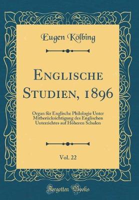 Book cover for Englische Studien, 1896, Vol. 22